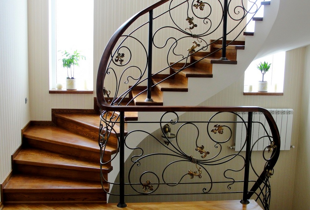 Перила из кованого железа